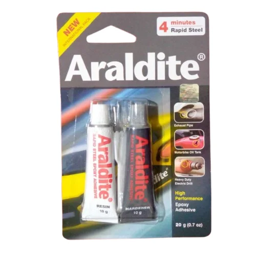 Araldite 4 Min Rapid Steel Epoxy Adhesive Glue 20g