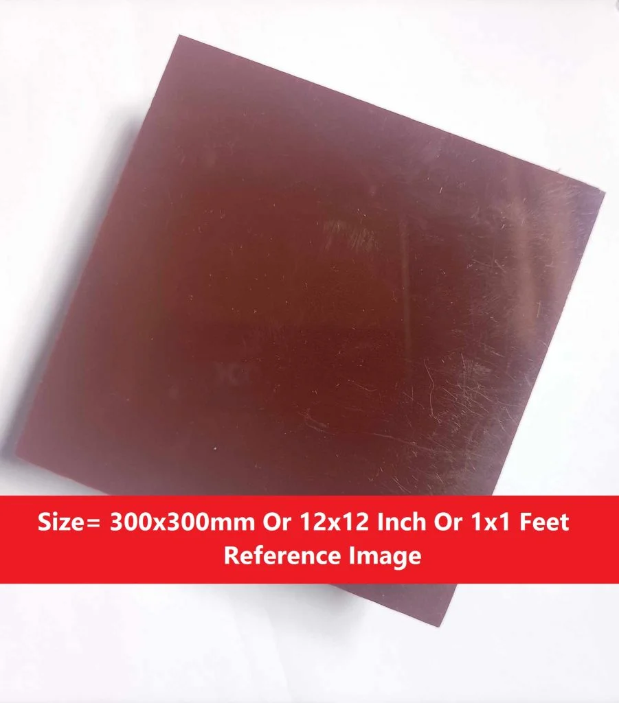 Brown 3mm Acrylic Sheet 12x12 Inch Plexiglass Plastic Sheet
