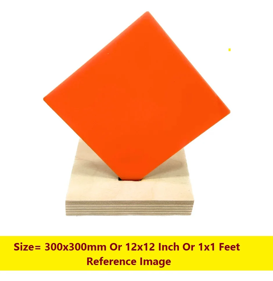 Orange 3mm Acrylic Sheet 12x12 Inch Plexiglass Plastic Sheet