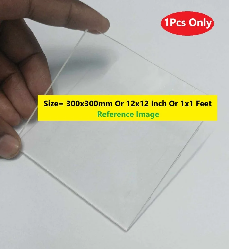 Transparent 3mm Acrylic Sheet 12x12 Inch Clear Plexiglass Sheet