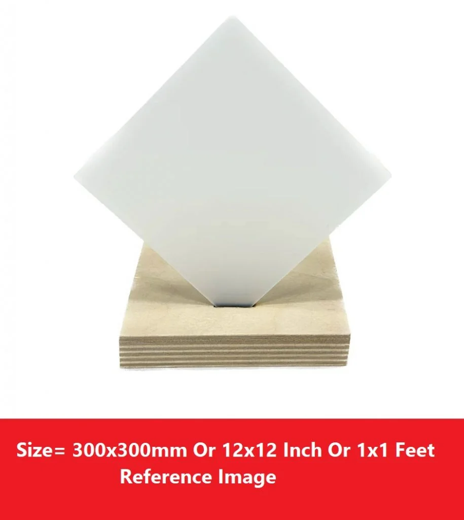 White 2mm Acrylic Sheet 12x12 Inch Plexiglass Plastic Sheet