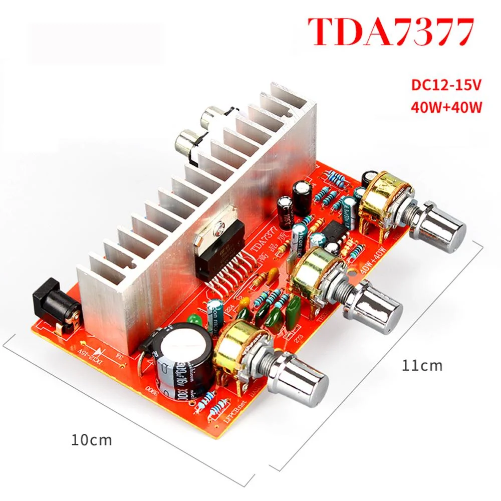 Chinese TDA7377 Dual Channel Amplifier Board 12V for Speakers