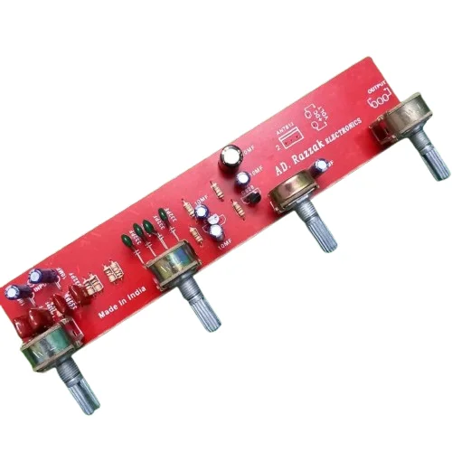 Indian PCB Base Tone Circuit Board with 4 Volume Pot for Amplifier
