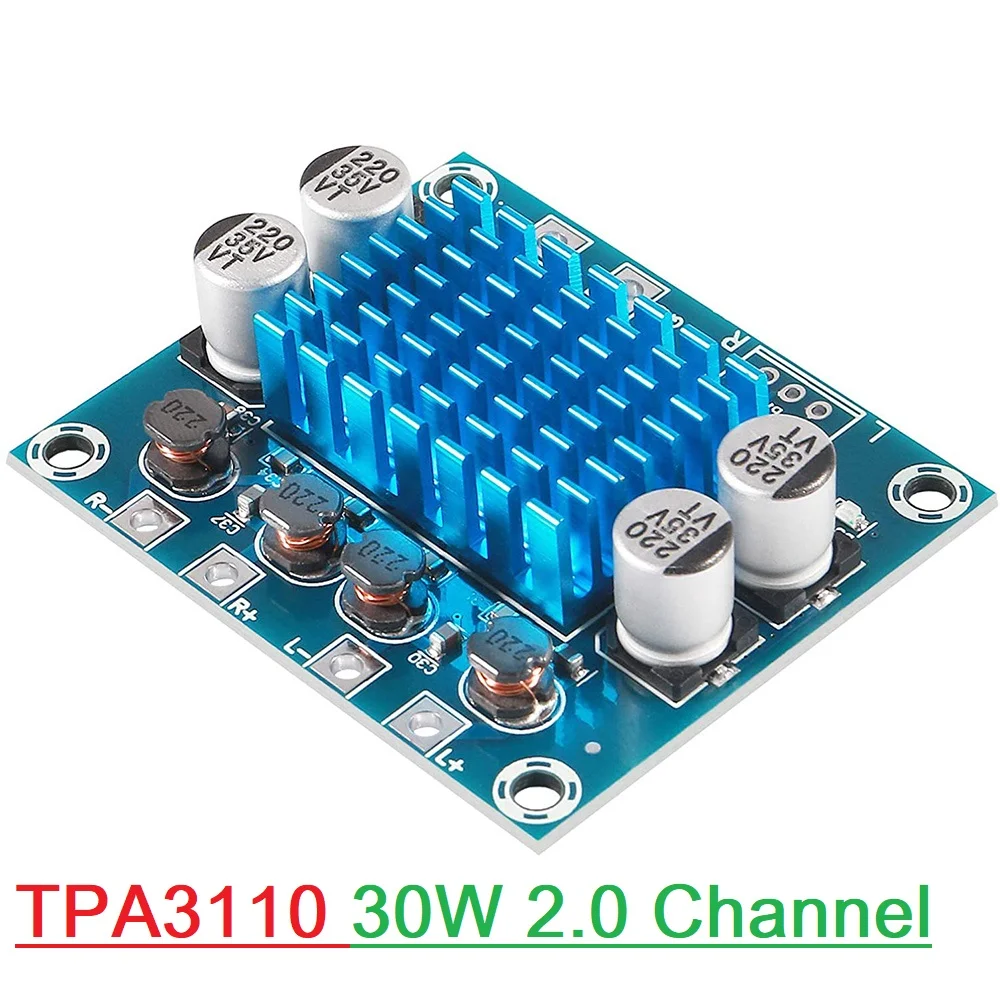 China TPA3110 XH-A232 Dual Channel Amplifier Board 30W+30W