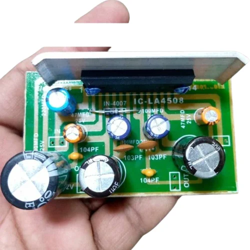 Indian PCB Mini LA4508 Audio Amplifier Board 12V 8W Speaker