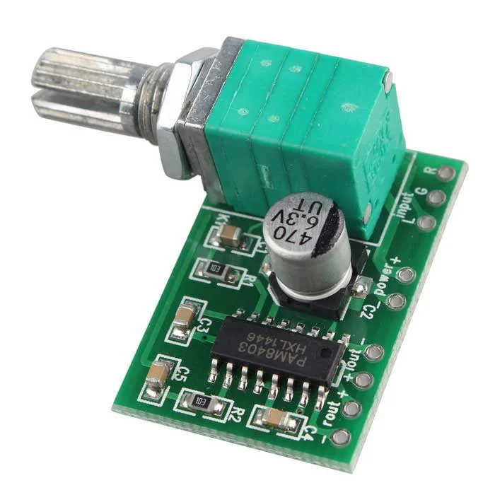 5V PAM8403 Volume Control 3W+3W Mini Stereo Audio Amplifier