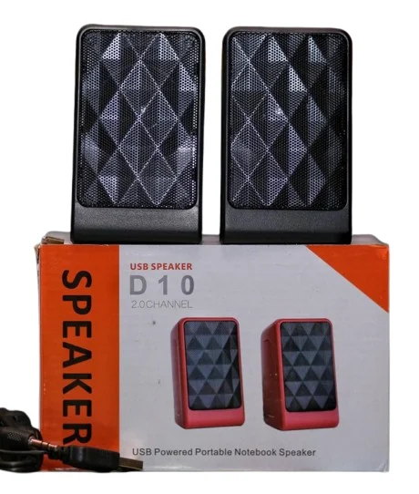 D10 USB Portable Mini Speaker 3W 5V Bass Sound for PC Laptop