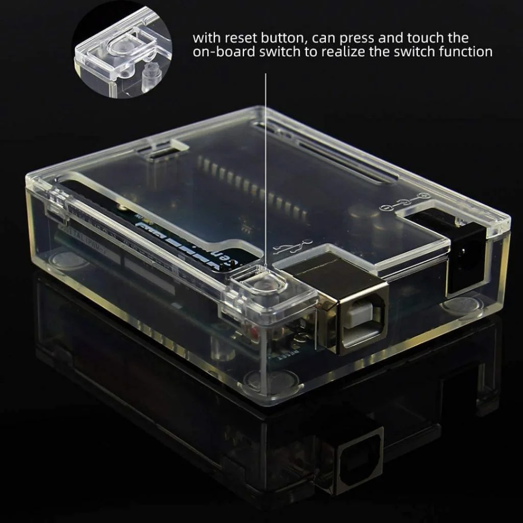 Transparent Acrylic Case for Arduino Uno R3 Protective Shell