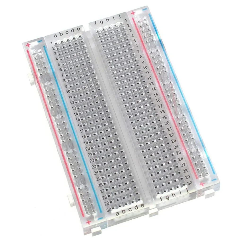 Transparent 400 Tie Points Solderless Breadboard For Arduino