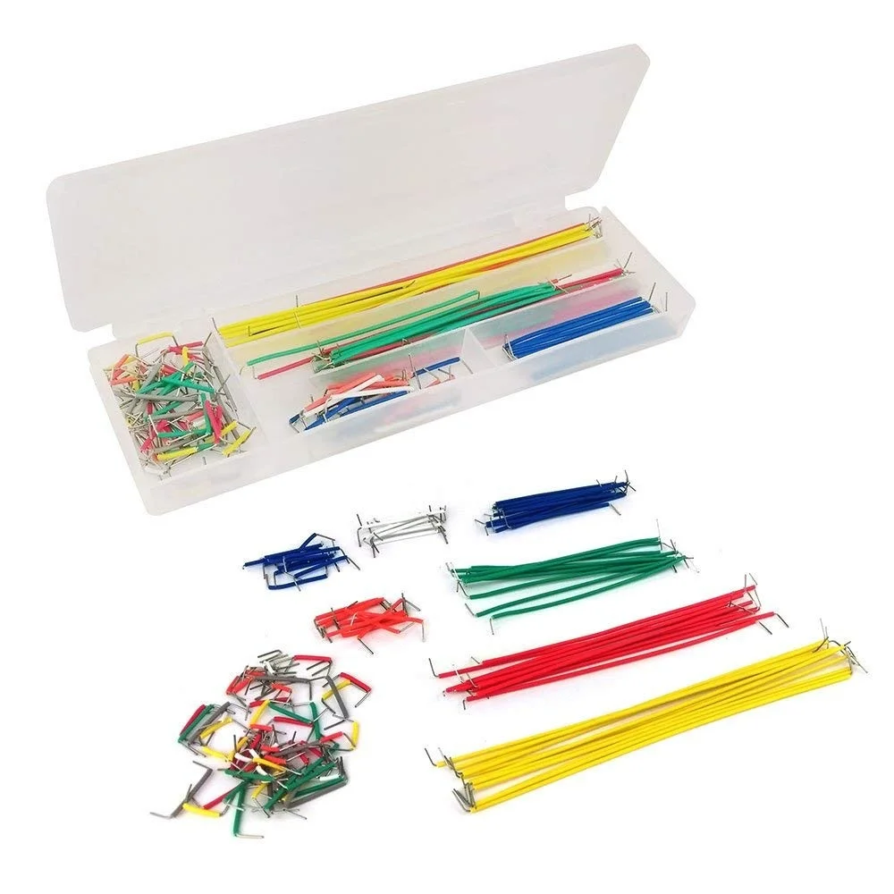 140Pcs Solderless Jumper Wires with Transparent Box for DIY