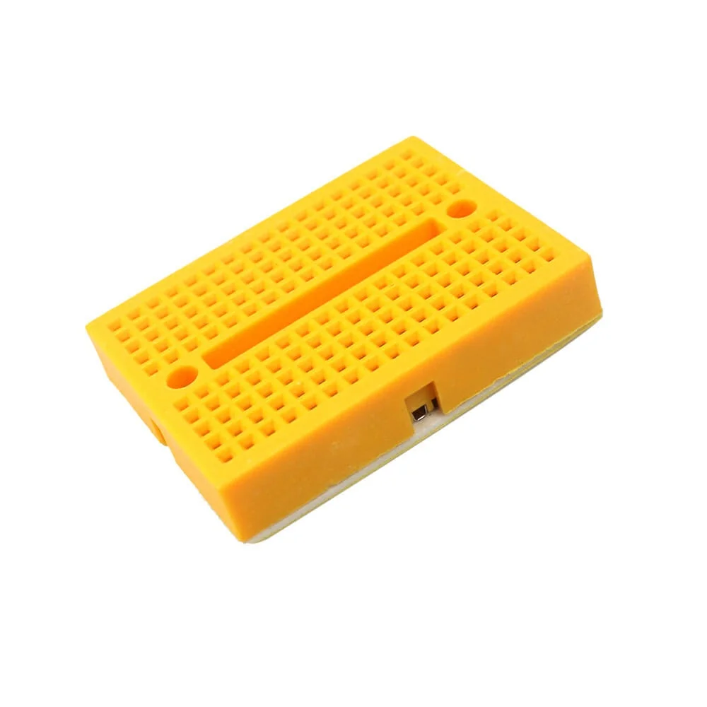 Mini 170 Tie Points Yellow Breadboard for Arduino Projects