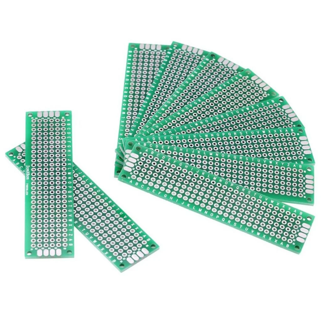 2x8cm Double Sided Dot Veroboard PCB for Arduino Prototyping