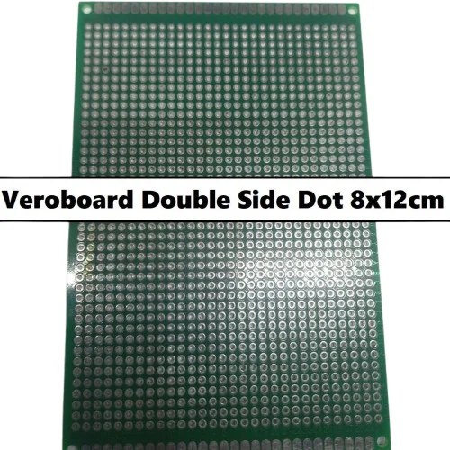 8x12cm Double Sided Dot Veroboard PCB for Arduino Prototyping