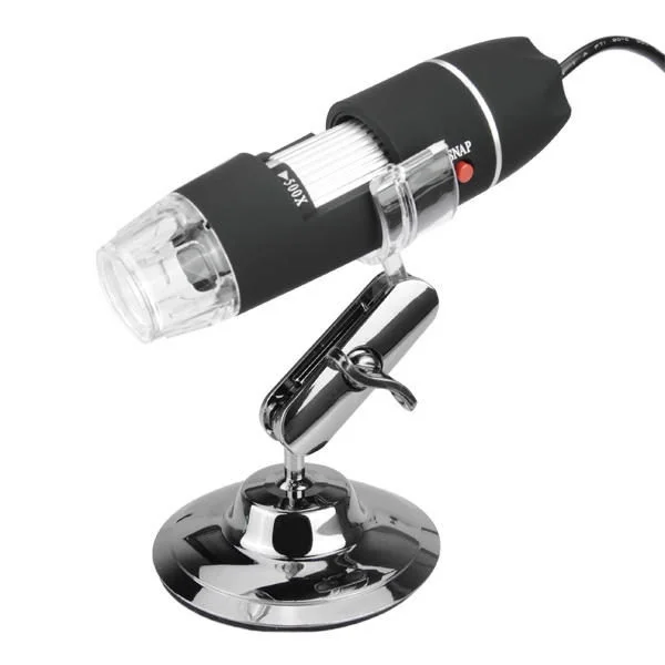 USB Digital Microscope 1000x 2MP With LED Stand for PC