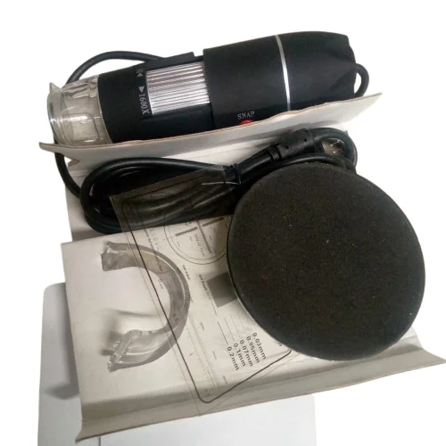 USB Digital Microscope 1600x 2MP with LED Stand for PC
