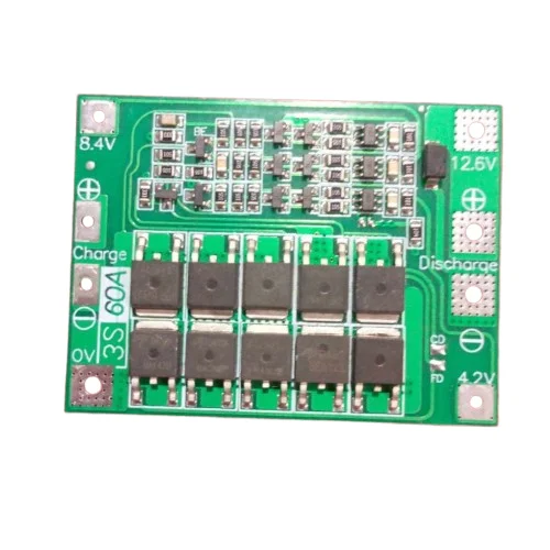 3S 60A 12V BMS Lithium Battery Charger Protection Board