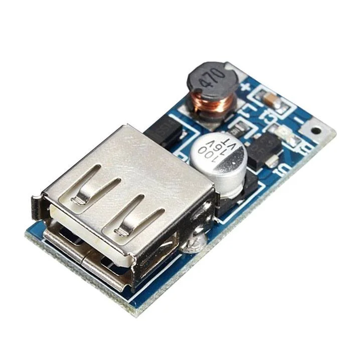 Blue DC-DC 0.9V-5V to 5V 600mAh Boost Converter Power Bank