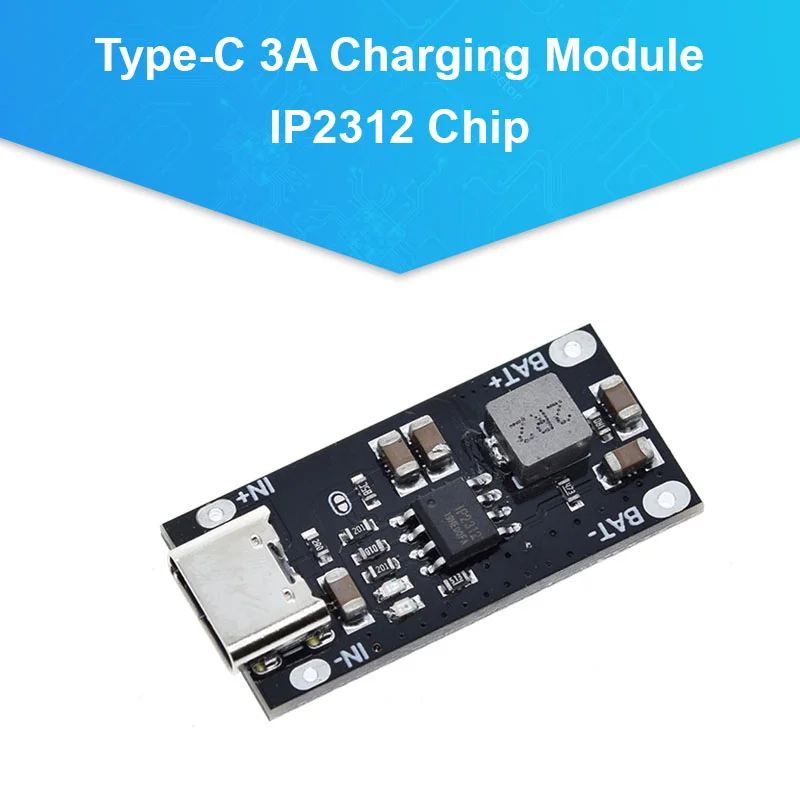 IP2312 3A USB Type C Charger Module for 4.2V Lithium Cell