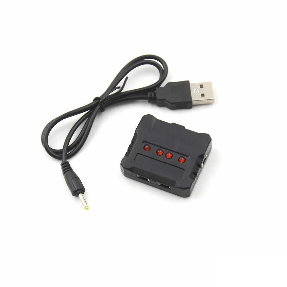 4 in 1 LiPo Battery Charger 3.7V 1S with USB & LED Lights