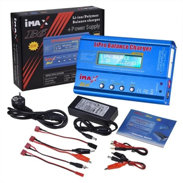 iMAX B6 80W 6A LiPo Battery Balance Charger Power Adapter
