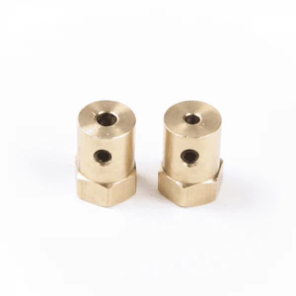 18mm 3mm Brass Hex Motor Shaft Coupling for DC Motor Wheels