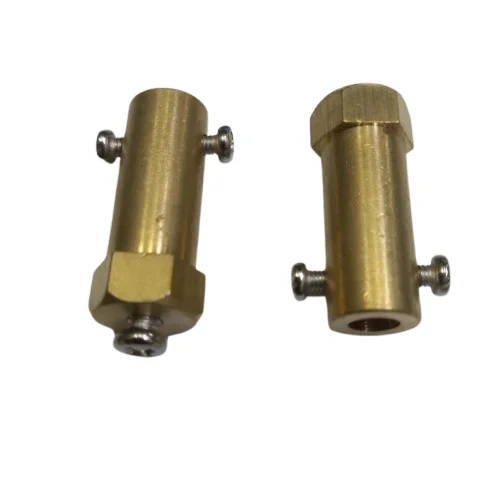 30mm 6mm Brass Hex Motor Shaft Coupling DC Gear Motor Wheel