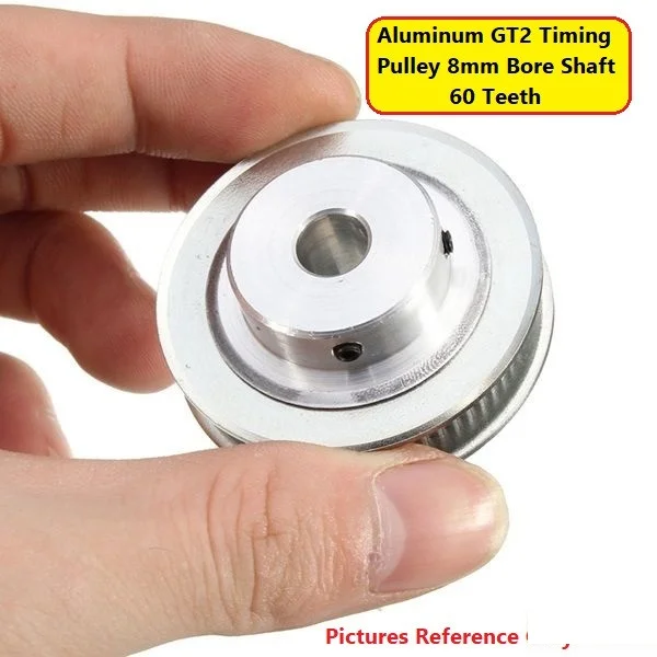 GT2 Timing Pulley 8mm Bore 60T for 6mm Belt CNC 3D Printer