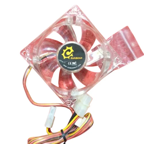 12V 3 Inch Cooling Fan with Green LED for PC Laptop Use