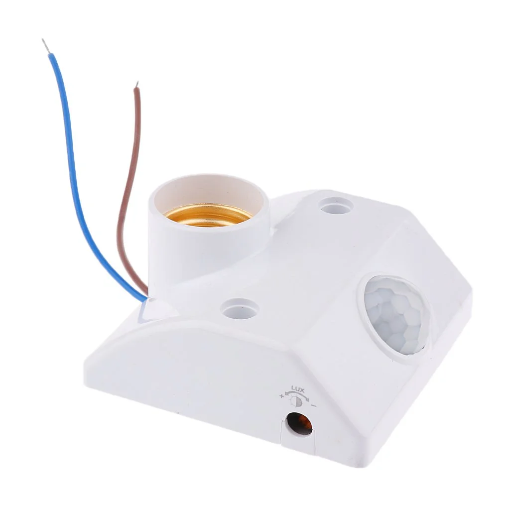 E27 Lamp Holder AC 220V PIR Motion Sensor Light Controller