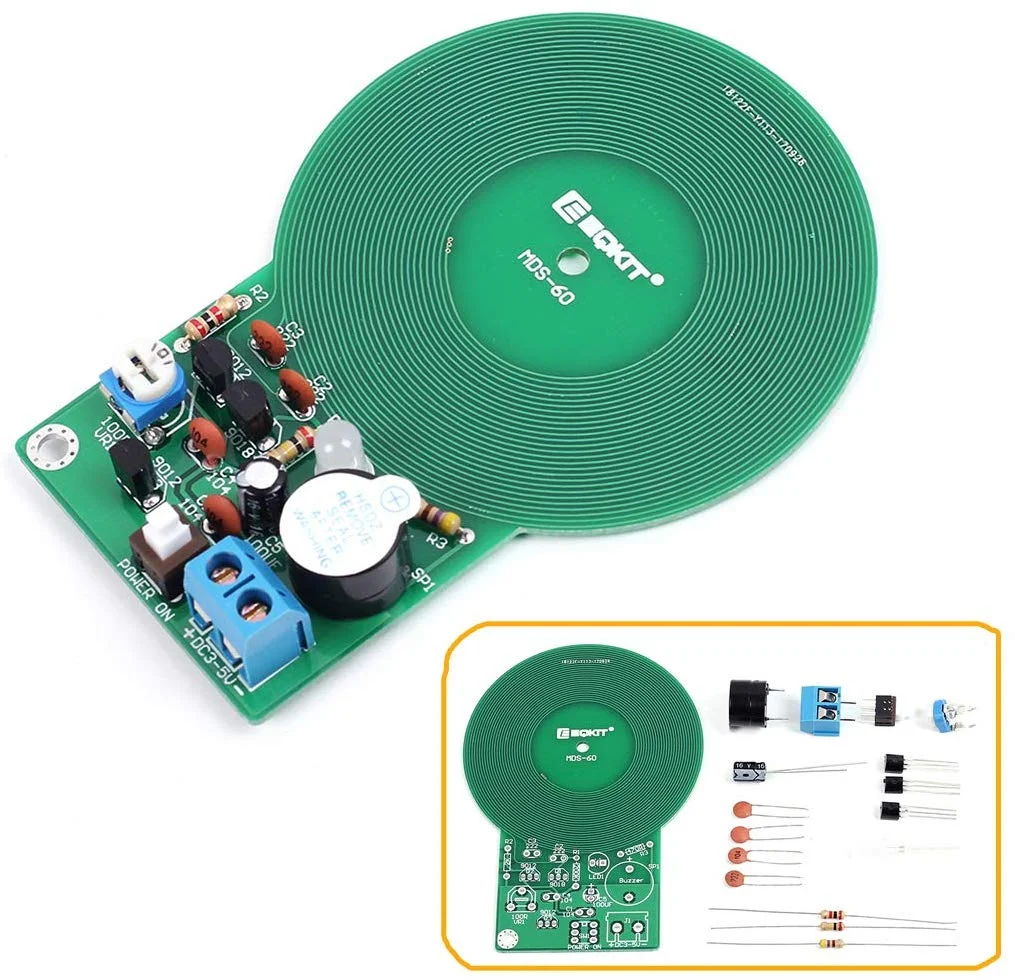 60mm Non-Contact Round Metal Detector Sensor DC 3V 5V Kit