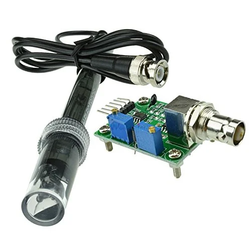 Liquid pH0-14 Value Sensor Module with BNC PH Probe