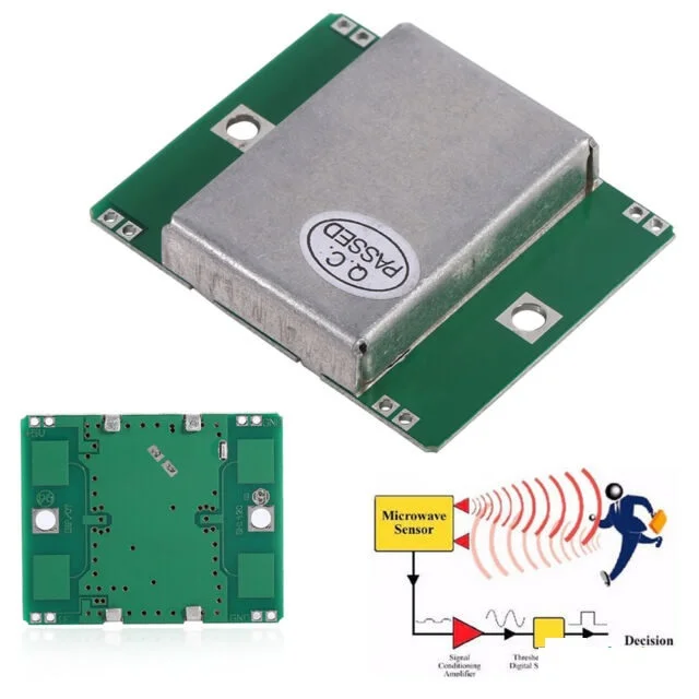 HB100 Microwave Radar Sensor Module 10.525GHz for Arduino