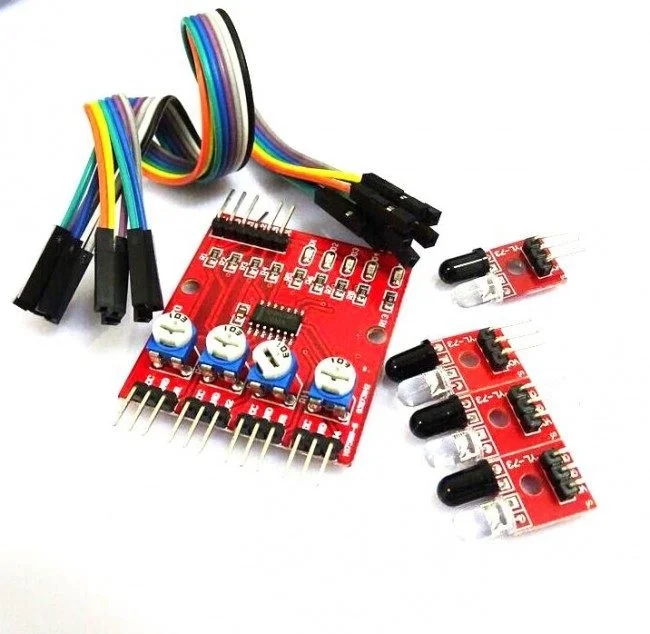 4 Channel IR Line Tracking Obstacle Avoidance Sensor Module