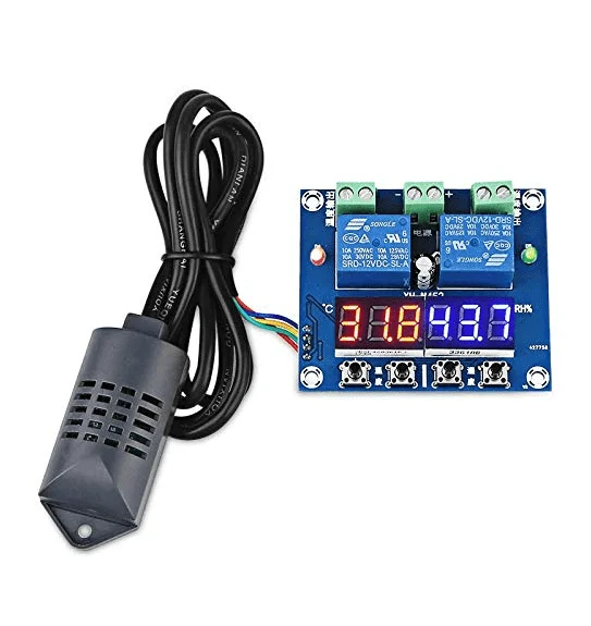M452 Temp Humidity Controller 12V Dual Output Display