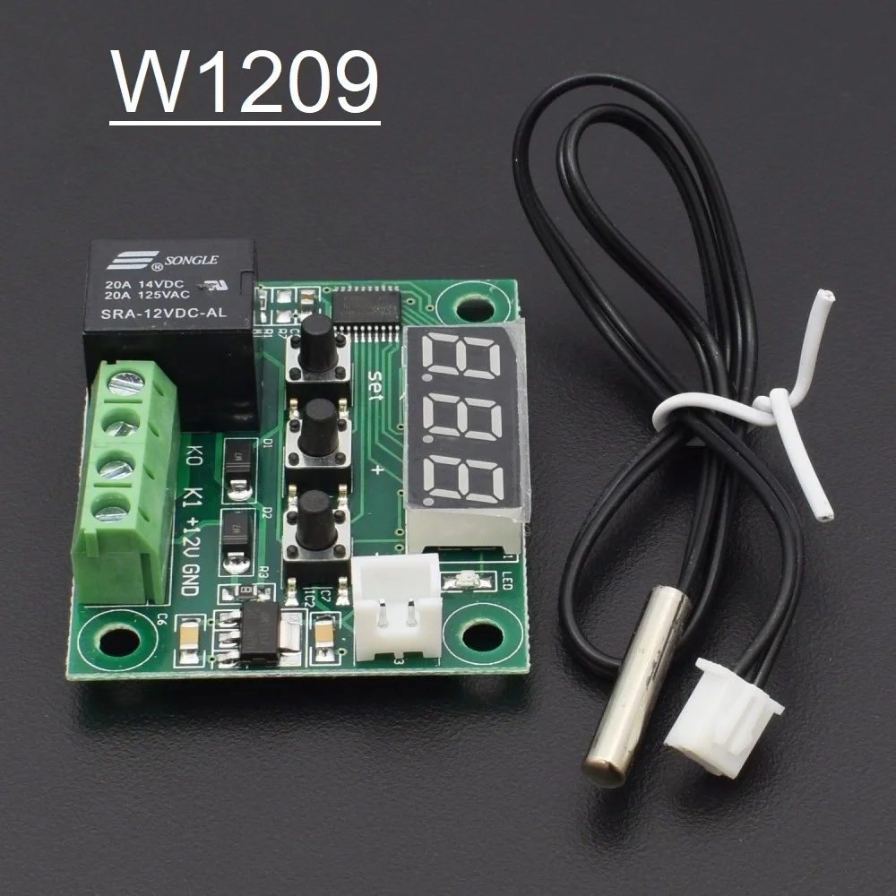 XH-W1209 Digital Thermostat Module 12V 10A With Probe