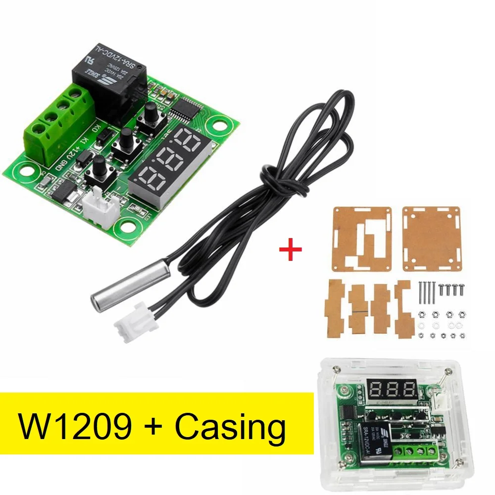 XH-W1209 Digital Thermostat DC 12V with Acrylic Case