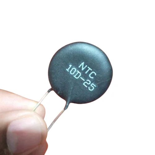 Black NTC 10D-25 10 Ohm Thermistor 25mm Epoxy Coated Sensor