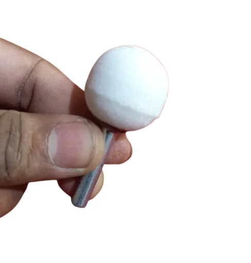 White Corundum Grinding Burr 25mm Head 6mm Shank