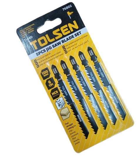 5Pcs High Carbon Steel Jigsaw Blades Set 100mm Wood Cutting