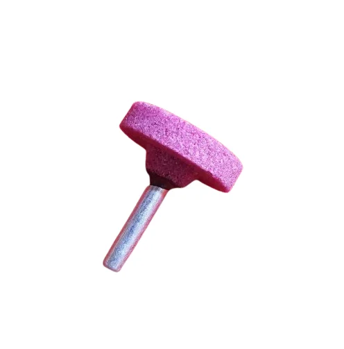 Red Corundum Cylindrical Grinding Burr 35x8mm 6mm Shank
