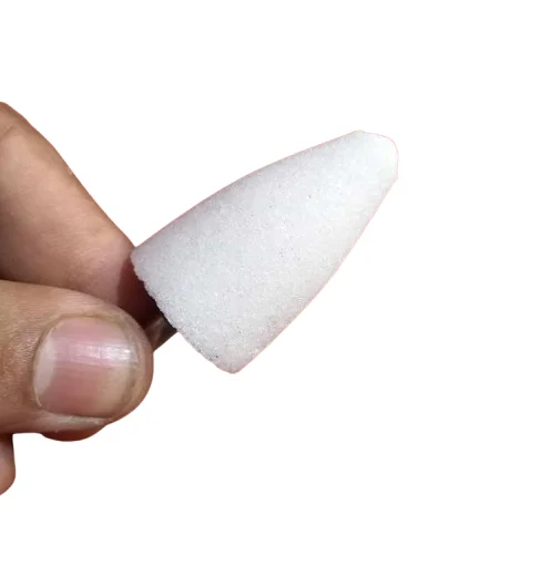 White Cone Corundum Grinding Burr 24x42mm 6mm Shank Tools