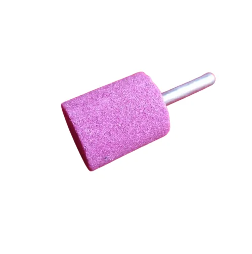Red Corundum Cylindrical Grinding Burr 25x30mm 6mm Shank