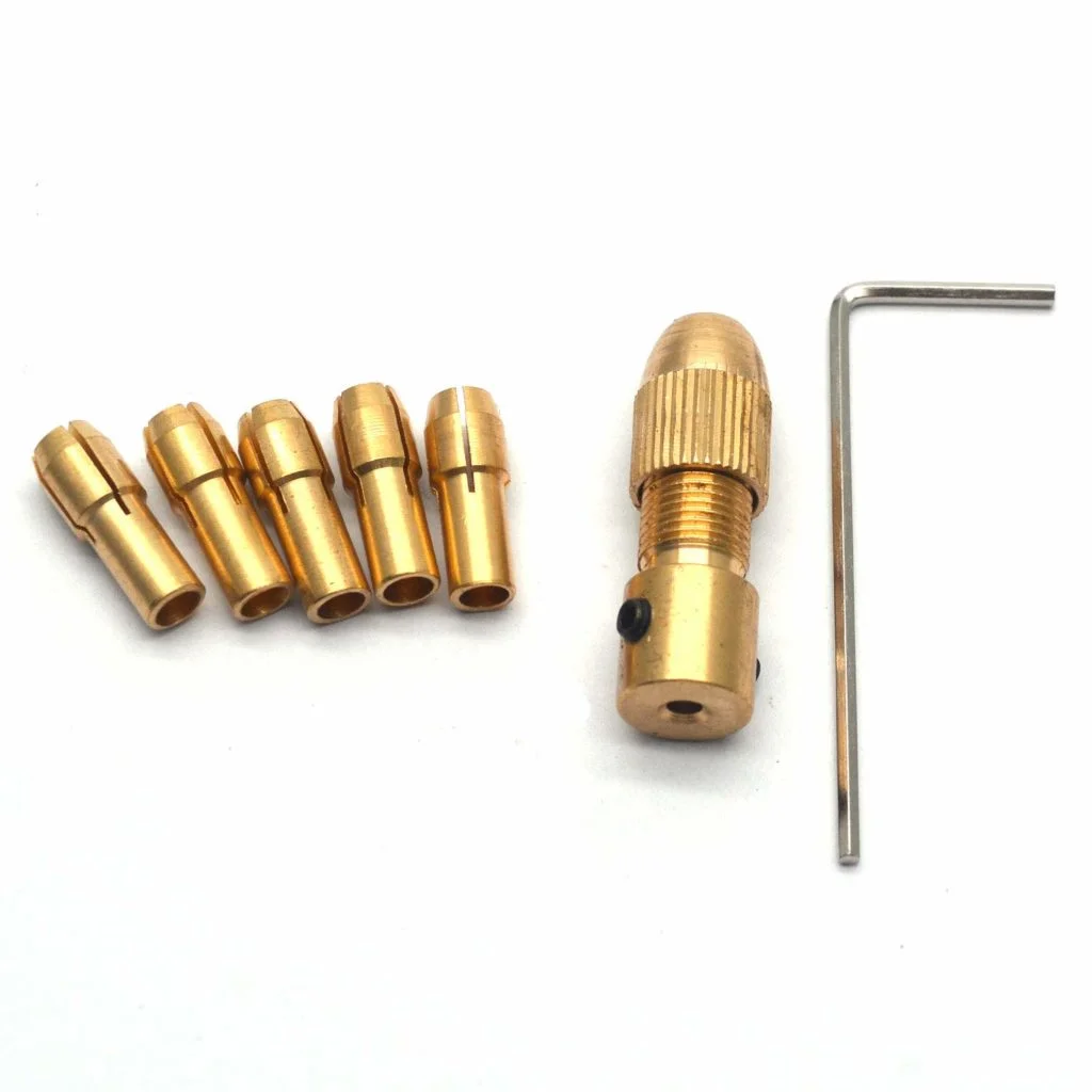 2.35mm Mini Drill Chuck Set 5 in 1 Clamp Adapter & Wrench