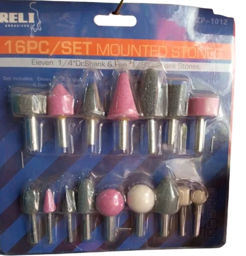 16Pcs Rotary Grinder Burr Set 6mm 3mm Shank for Dremel
