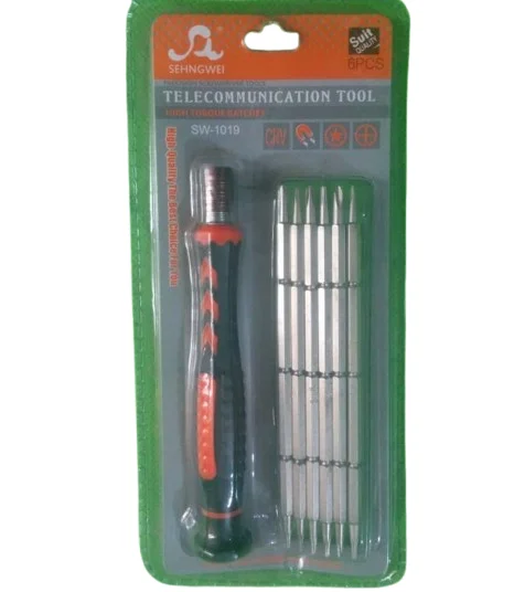SW-1019 6 In 1 Dual End Screwdriver for Mobile Repair