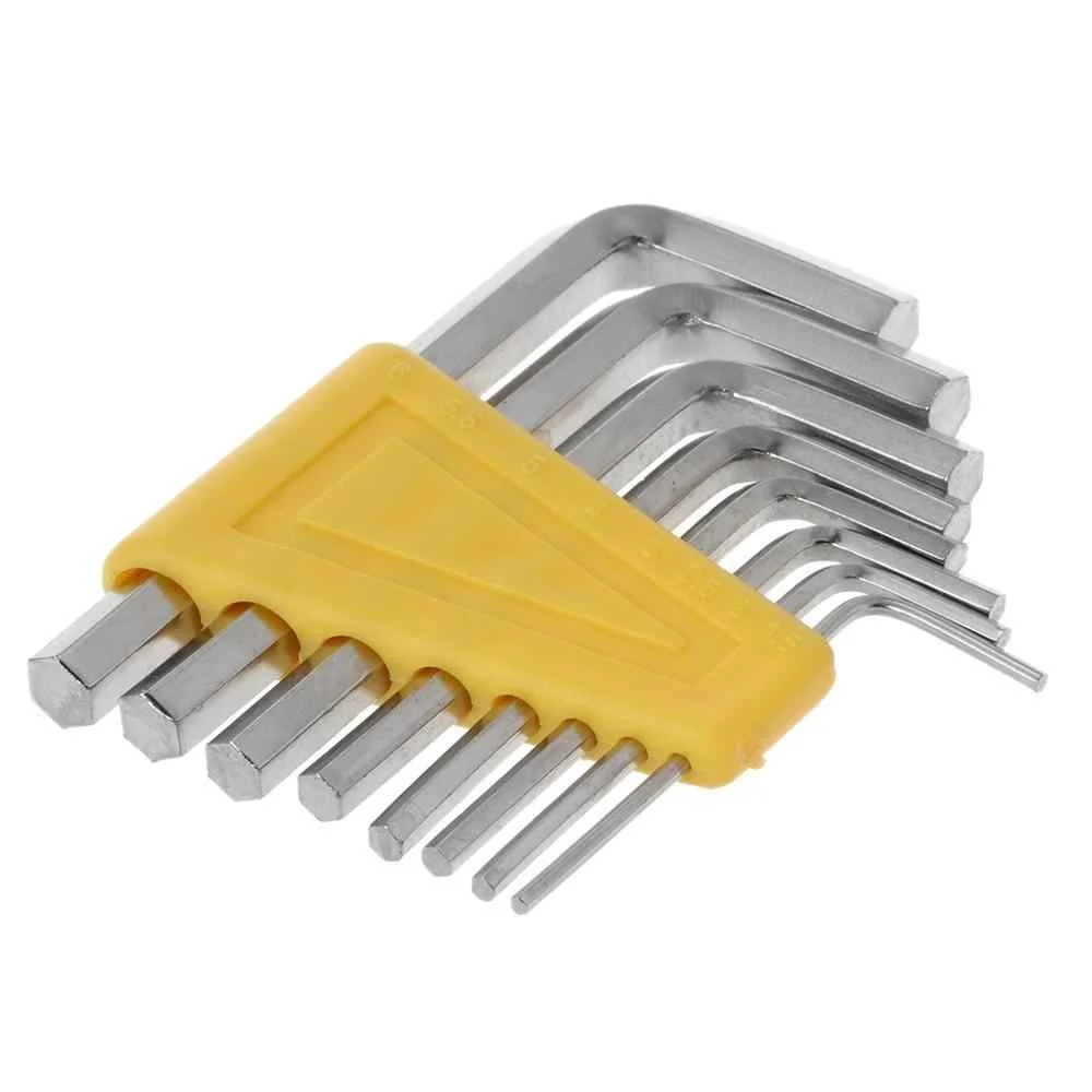8Pcs L-Shape Hex Key Wrench Set 1.5-6mm Hexagonal Key Tools