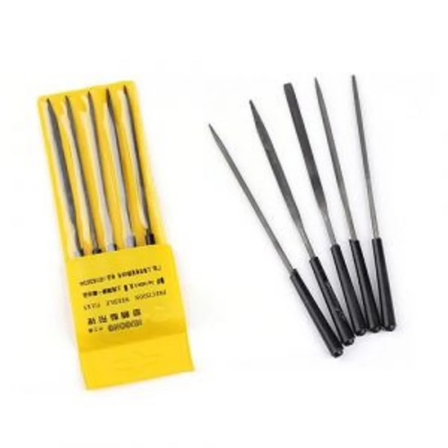 5Pcs Needle File Set 140mm for Metal Glass & Wood