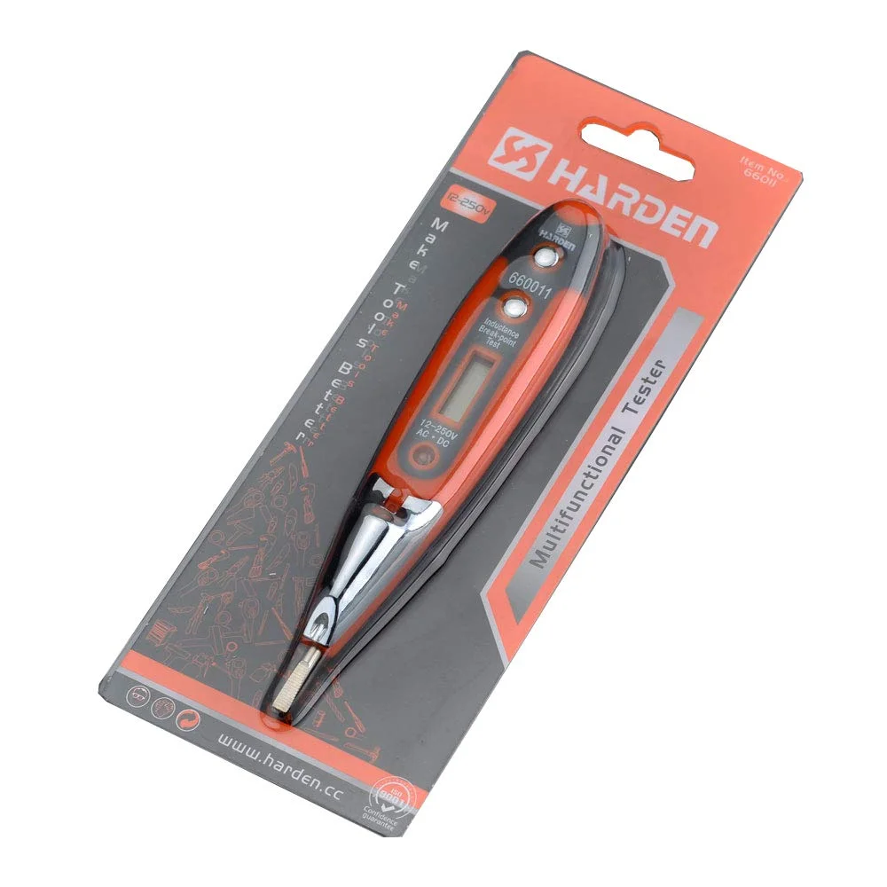 Harden AC DC Voltage Tester 12-250V Non-Contact LCD Pen