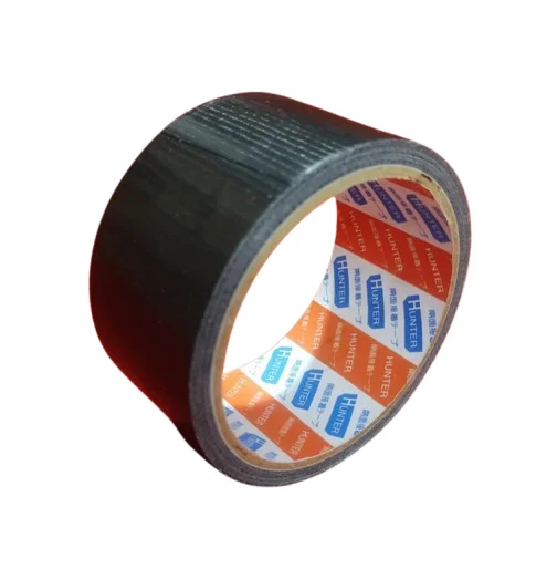2 Inch Black Rexine Cloth Tape 50mm x 10M Strong Adhesive