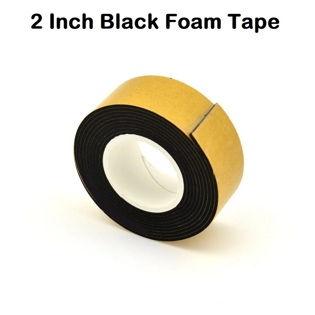 50mm Black Double Sided Foam Tape Heavy Duty 2 Inch